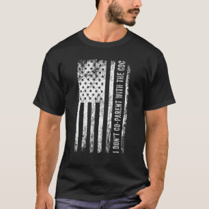 Camiseta Eu não me associo ao CDC American Flag Vinta