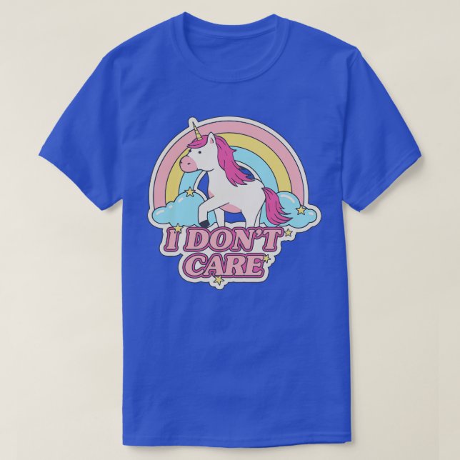 Camiseta Eu Não Me Importo Com Dois Lados (Frente do Design)