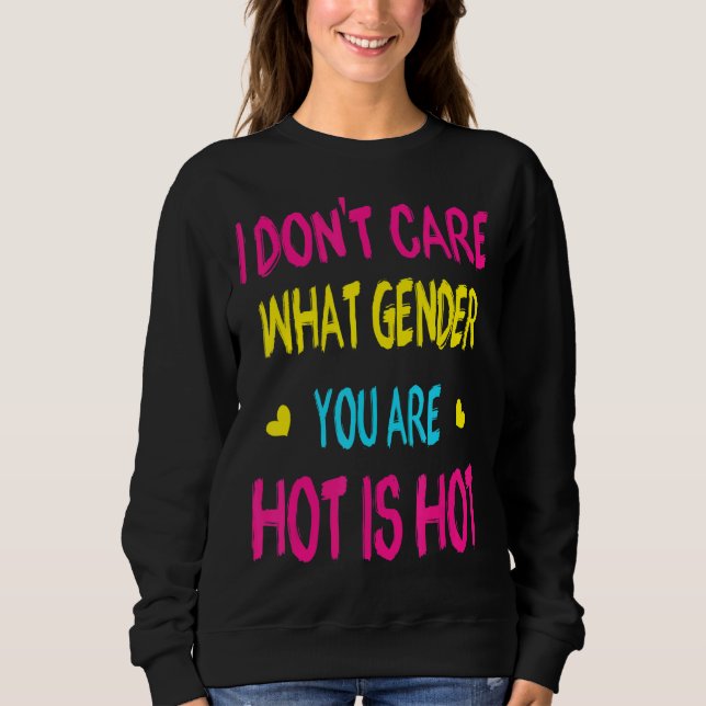 Camiseta Eu não me importo com o gênero que você é Orgulho  (Frente)