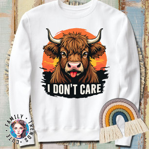 Camiseta Eu não me importo com uma vaca bonita em Highland