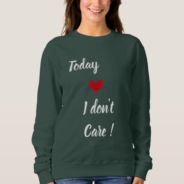 Camiseta Eu não me importo - dia de as mães (Frente)