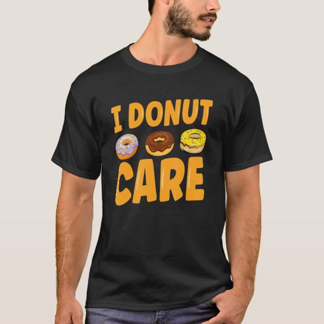 Camiseta Eu Não Me Importo Donut (Frente)