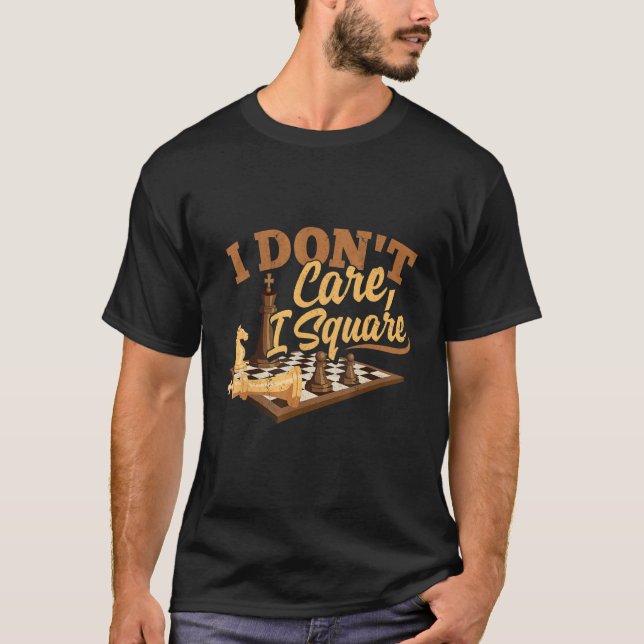 Camiseta Eu não me importo se eu esqueço Conselho Xadrez re (Frente)