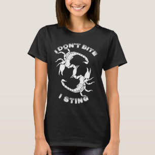 Camiseta Eu não mordo, eu pico - Design Scorpio