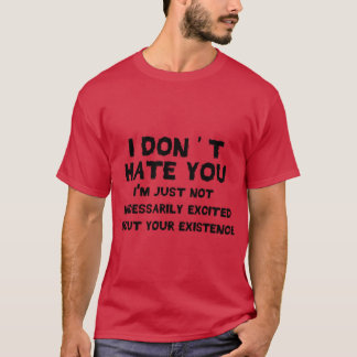 Camiseta Eu não odeio você garota