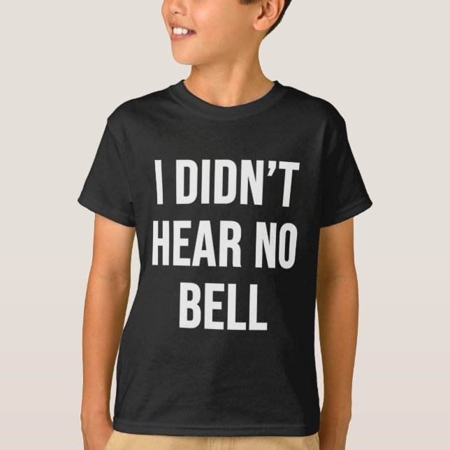 Camiseta Eu não ouvi nada (Frente)