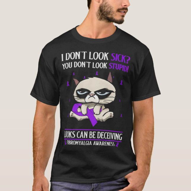 Camiseta Eu não pareço Fibromialgia Doente (Frente)