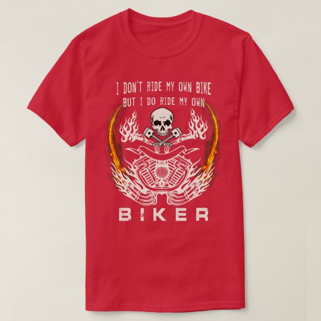 Camiseta Eu Não Passo A Moto Longa Da Minha Mulher De Pinti (Frente do Design)