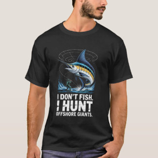 Camiseta Eu Não Pesco Eu Caço Gigantes Offshore Verão Sal