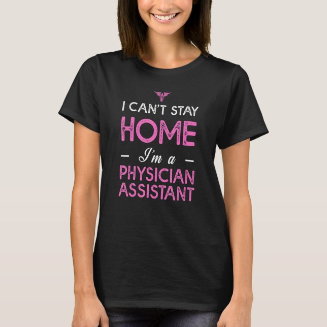Camiseta Eu Não Posso Ficar Em Casa Como Um Campo De Assist (Frente)