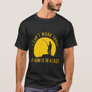 Camiseta Eu Não Posso Ir Trabalhar Hoje Meu Braço Está Em U