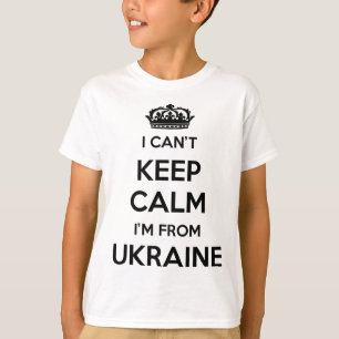 Camiseta Eu Não Posso Manter a Calma Sou da Ucrânia 