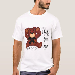 Camiseta Eu não posso ouvi-lo urso de ursinho