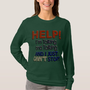 Camiseta Eu não posso parar de falar