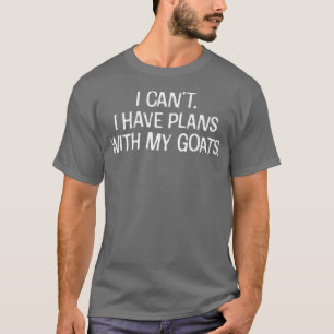 Camiseta Eu não posso ter planos com minhas cabras introver