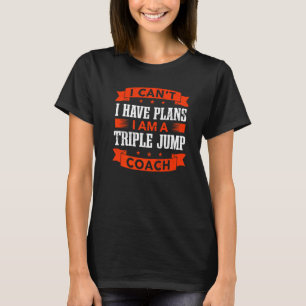 Camiseta Eu não posso ter planos de tripla partida de trein
