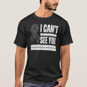 Camiseta Eu não posso vê-lo em Braille, apoio à consciência