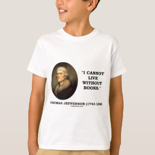 Camiseta Eu não posso viver sem os livros