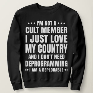 Camiseta Eu não preciso de desprogramação, eu sou deploráve
