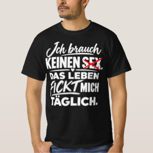CAMISETA EU NÃO PRECISO DE SEXO A VIDA FODE COMIGO TODOS OS