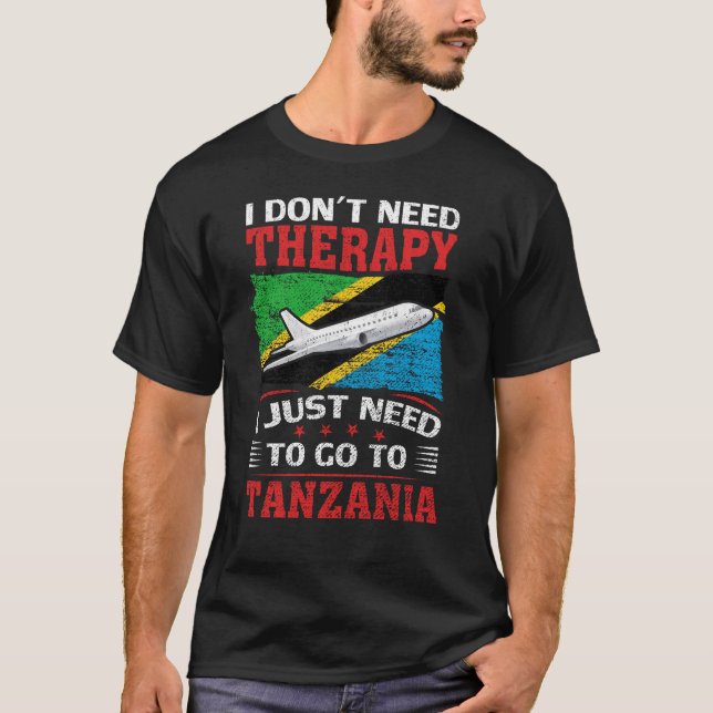 Camiseta Eu não preciso de terapia Eu só preciso ir para a  (Frente)