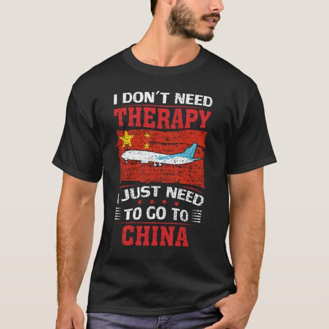 Camiseta Eu não preciso de terapia Eu só preciso ir para a  (Frente)