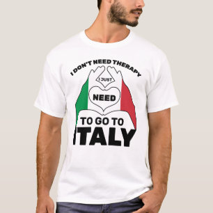 Camiseta Eu não preciso de terapia Eu só preciso ir para a 