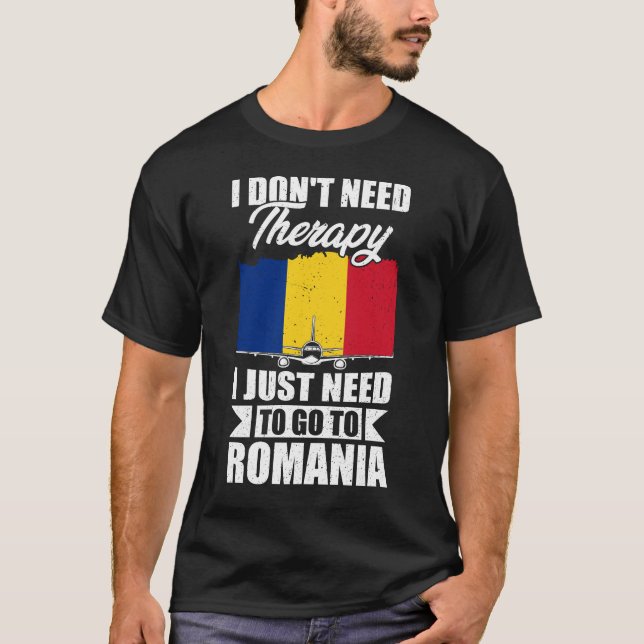 Camiseta Eu não preciso de terapia Eu só preciso ir para a  (Frente)