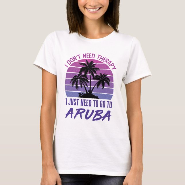 Camiseta Eu não preciso de terapia Eu só preciso ir para Ar (Frente)