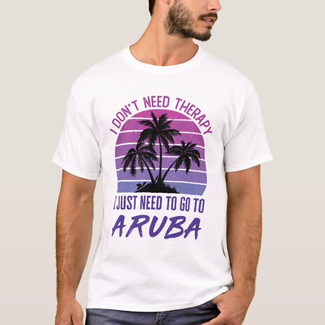 Camiseta Eu não preciso de terapia Eu só preciso ir para Ar (Frente)