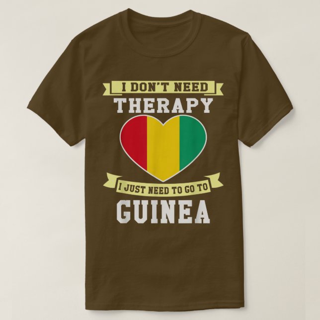 Camiseta Eu não preciso de terapia Eu só preciso ir para Gu (Frente do Design)