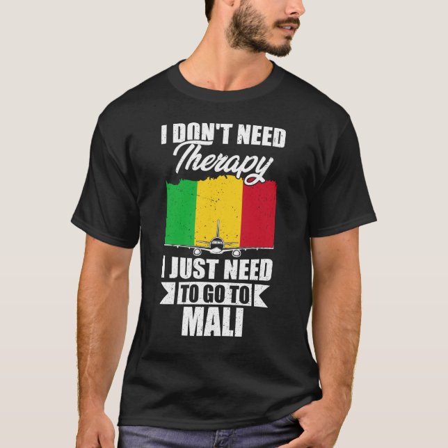 Camiseta Eu não preciso de terapia Eu só preciso ir para o  (Frente)