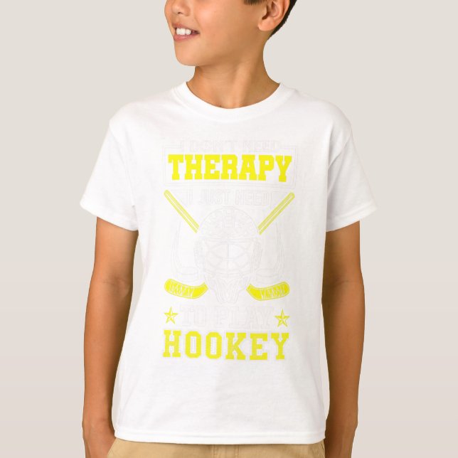 Camiseta Eu Não Preciso de Terapia Eu Só Preciso Jogar Hock (Frente)