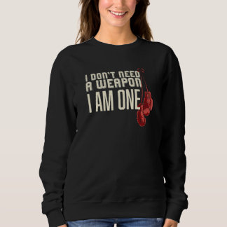 Camiseta Eu Não Preciso de Uma Arma Luvas de Boxe Boxeador 