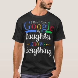 Camiseta Eu Não Preciso Do Google Minha Filha Sabe Tudo Da