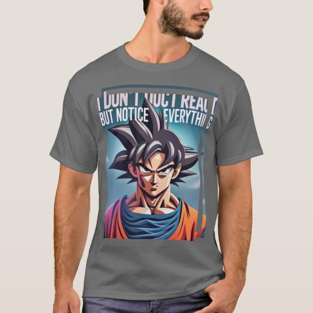 Camiseta eu não reajo, mas confie em mim eu percebo tudo (Frente)