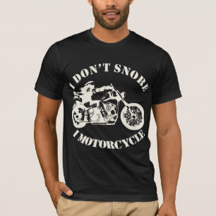 Camiseta Eu não ronco eu motocicleta #