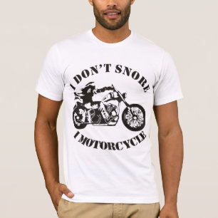Camiseta Eu não ronco eu motocicleta ##USAPatriotGraphics