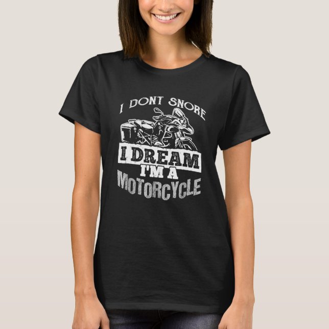 Camiseta Eu não ronco eu sonho com a moto Ima (Frente)