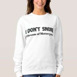 Camiseta "Eu não ronco eu sonho com motocicletas"