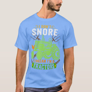 Camiseta Eu não ronco, eu sonho... eu sou um Trator Vintage