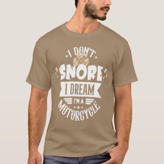 Camiseta Eu Não Ronco Eu Sonho Que Sou Uma Garota De Moto 8