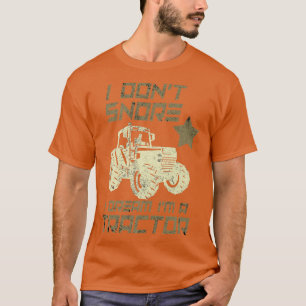 Camiseta Eu não ronco, sonho... eu sou um Farmador Engraçad