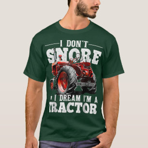 Camiseta Eu não ronco sonho eu sou um Trator Farmer