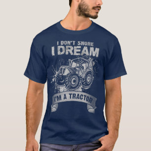 Camiseta Eu não ronco, sonho que sou um Farmador Engraçado