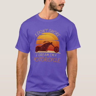 Camiseta EU NÃO RONCO SONHO QUE SOU UMA MOTOCICLETA garoto