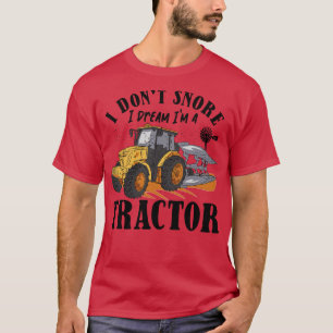 Camiseta Eu não ronco sonho sou um trator 1