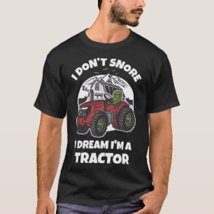 Camiseta Eu não ronco sonho sou uma Fazenda de trator
