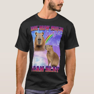 Camiseta Eu Não Sei Quanto Tempo Eu Posso Jogar Capybara
