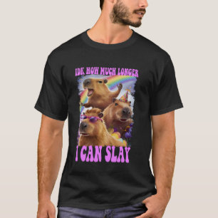 Camiseta Eu Não Sei Quanto Tempo Eu Posso Jogar Capybara Fu